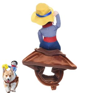 Dog Cowboy Costume With Loop Fasteners